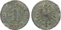 Kaiserreich 1 Pfennig 1 Pfennig - kleiner Adler -