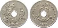 Belgien 5 Centimes Leopold II. von Belgien (1865 - 1909) -