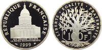100 Francs 1999 Frankreich Pantheon PP - in Kapsel