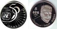 Belgien 5 Ecu 50 Jahre UNO - mit Zertifikat -