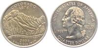 USA 1/4 Dollar - Quarter State Quarter - Colorado - Rocky Mountains -