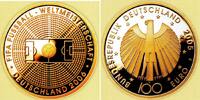 Deutschland 100 Euro 1/2 Unze Goldmünze - Fußball-WM 2006
