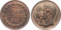 Frankreich Medaille Kaiser Napoleon III. + Eugenie de Montijo -