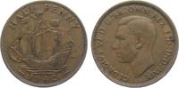 Großbritannien 1/2 Penny 1942 George VI. (1936 - 1952) - Segelschiff ss