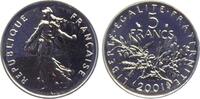 Frankreich 5 Francs - Silber Semeuse - Säerin vor aufgehender Sonne -