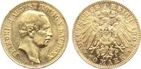 Sachsen 10 Mark 1907 E Friedrich August III. (1904-1918) vz
