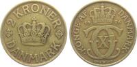 Dänemark 2 Kroner - 2 Kronen Christian X. von Dänemark (1912 - 1947) -