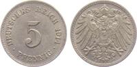 Kaiserreich 5 Pfennig 5 Pfennig - großer Adler -
