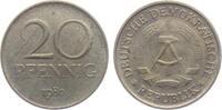 20 Pfennig 1980 A DDR 20 Pfennig prägefrisch - pfr.