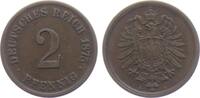 2 Pfennig 1875 A Kaiserreich 2 Pfennig - großer Adler gutes vz