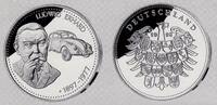 Deutschland Silbermedaille Bundeskanzler Ludwig Erhard mit VW -