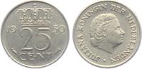 Niederlande 25 Cents Königin Juliana der Niederlande (1948 - 1980) -