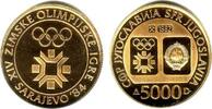 Jugoslawien 5000 Dinar Olympiade Sarajewo 1984 - Olympia-Emblem