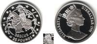 Gibraltar 35 Ecu / 25 Pounds Ritter mit Pferd nach links