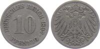 Kaiserreich 10 Pfennig 10 Pfennig - großer Adler -