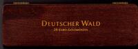 Deutschland Münzbox für 20 Euro Goldmünzen Münzkassette / Holzbox für 20 Euro Goldmünzen-Satz - Deutscher Wald -