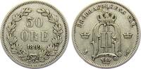 50 Öre 1899 EB Schweden Oskar II. (1872-1907) ss/vz