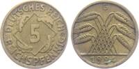 Weimarer Republik 5 Reichspfennig 5 Reichspfennig - mit Ährenbündel -