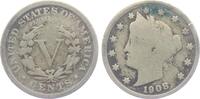 USA 1908 5 Cents - Liberty s-ss