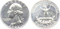 USA 1/4 Dollar - Quarter 1961 Quarter - Washington PP