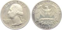 USA 1/4 Dollar - Quarter 1989 S Quarter - Washington PP