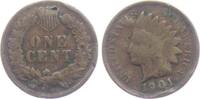 USA 1901 1 Cent - Indianerkopf - Indian Head s-ss