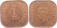 Malaysia 1 Cent George VI. (1936 - 1952) -
