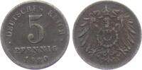 Ersatzmünzen des 1. Weltkrieges 5 Pfennig 5 Pfennig - mit Kordelkreis -