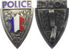 Abzeichen (NP?) ohne Jahr Replik ? - Frankreich - Polizei - Wappen mit Halteschnalle auf der Rückseite gebraucht