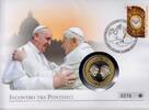 Vatikan Medaille auf Numisbrief Papst Benedikt XVI. - Treffen mit Papst Franciscus -