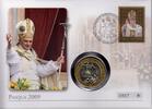 Vatikan Medaille auf Numisbrief Papst Benedikt XVI. - Ostern 2009 - Auferstehung Christi -
