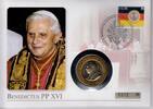 Vatikan Medaille auf Numisbrief Papst Benedikt XVI. - Kardinal Joseph Ratzinger wird Papst -