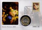 Vatikan Medaille auf Numisbrief Papst Benedikt XVI. - Weihnachten 2005 - Heilige Familie -