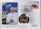 Vatikan Medaille auf Numisbrief Papst Benedikt XVI. - Besuch in Tschechien -