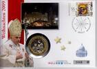Vatikan Medaille auf Numisbrief Papst Benedikt XVI. - Weihnachten 2009 - Die Heilige Familie -