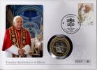 Vatikan Medaille auf Numisbrief Papst Benedikt XVI. - Reise nach Malta -