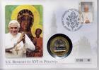 Vatikan Medaille auf Numisbrief Papst Benedikt XVI. - Besuch in Polen - Wallfahrtsort Tschenstochau -
