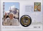 Vatikan Medaille auf Numisbrief Papst Benedikt XVI. - Besuch in Turcha in der Türkei -