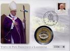 Vatikan Medaille auf Numisbrief Papst Fraziscus - Besuch auf Lampedusa -