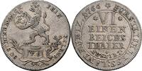 Hessen-Kassel 1/6 Reichstaler 1766 FU Friedrich II. (1760-1785) vz