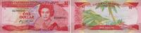 1 Dollar 1988-1989 Ostkaribische Staaten - Grenada Banknote - Ostkaribische Staaten - Grenada - 1 Dollar - Surfer - Bucht unc