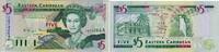 1988-1993 Banknote - Ostkaribische Staaten - Antigua - 5 Dollars - 1994 - Schildkröte unc