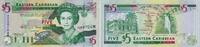 Ostkaribische Staaten - Montserrat 5 Dollars Banknote - Ostkaribische Staaten - Montserrat - 5 Dollars - 1994 - Schildkröte -