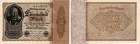 1000 Mark 1922 Weimarer Republik Inflation - Weimarer Republik - 1922 - Serie B - 1000 Mark - Bogenwz. 2 unc