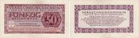 50 Reichsmark 1944 Deutsche Wehrmachtsausgaben Banknote - Wehrmachtsausgabe - Verrechnungsschein - 50 Reichsmark - 1944 II