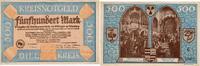 Dillenburg / Dillkreis 500 Reichsmark Banknote - Kreisnotgeld - Dillenburg / Dillkreis - 500 Mark - 1922b -