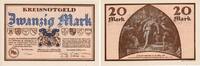 Dillenburg / Dillkreis 20 Mark Banknote - Kreisnotgeld - Dillenburg / Dillkreis - 20 Mark - 1922 -