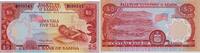 West Samoa 5 Tala Banknote - West Samoa - 1980 - 5 Tala - Junge beim Schreiben - Bucht - Flagge -