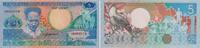 Surinam 5 Gulden Banknote - Surinam - 5 Gulden - 1986 - Gebäude - Vogel - Tucan - Redner -