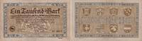 Dillenburg / Dillkreis 1000 Mark Banknote - Kreisnotgeld - Dillenburg / Dillkreis - 1000 Mark - 1922 - Wappen -